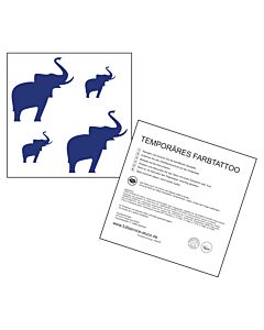 Tattoo-Karte "Elefant"